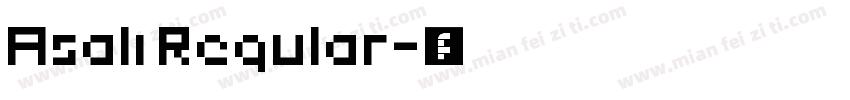 Asali Regular字体转换
